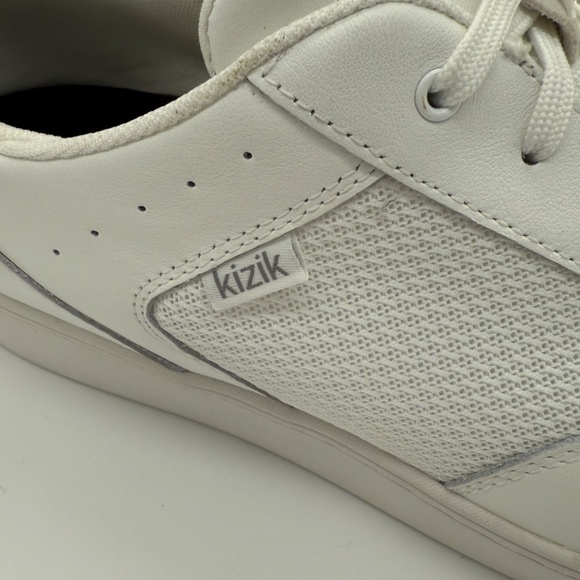 Men's Kizik Oslo Athletic Shoes Size 14 Off-White Bone Slip-On Leather Mesh NWOT - Picture 8 of 9
